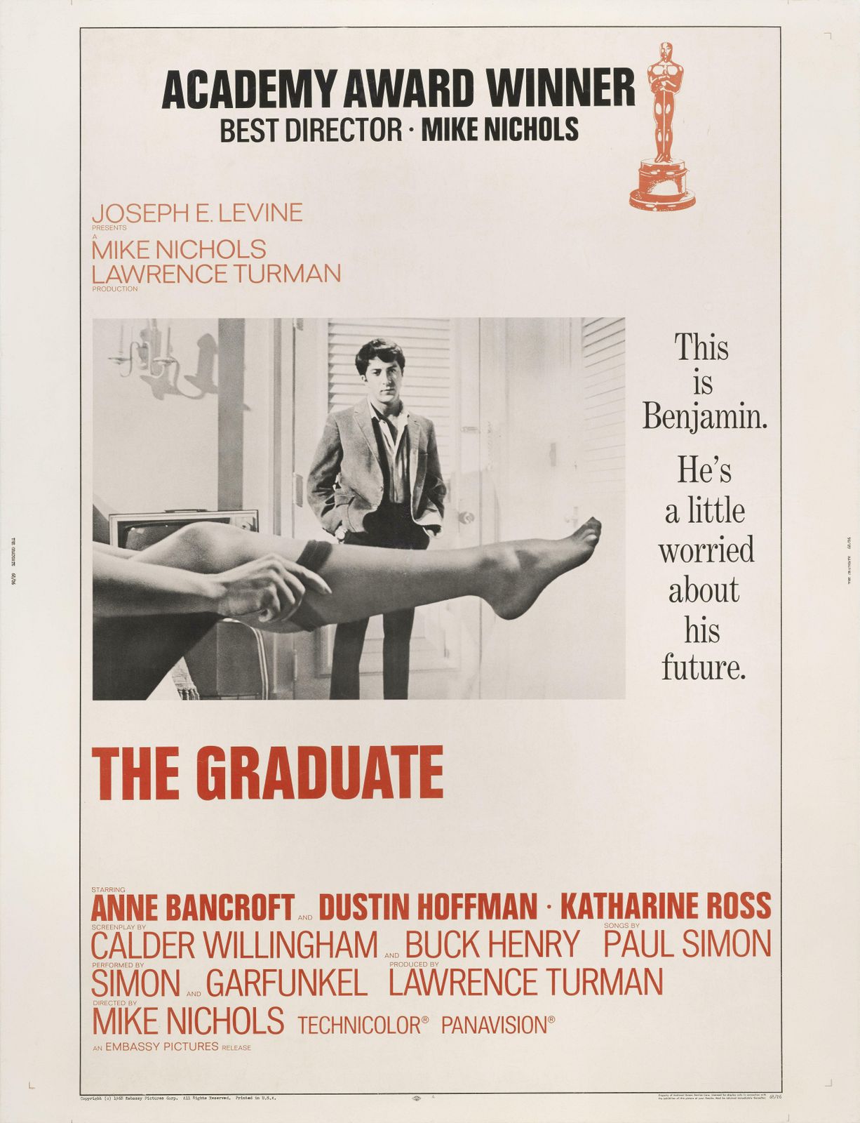 The Graduate, 1960s, Vintage photo for sale