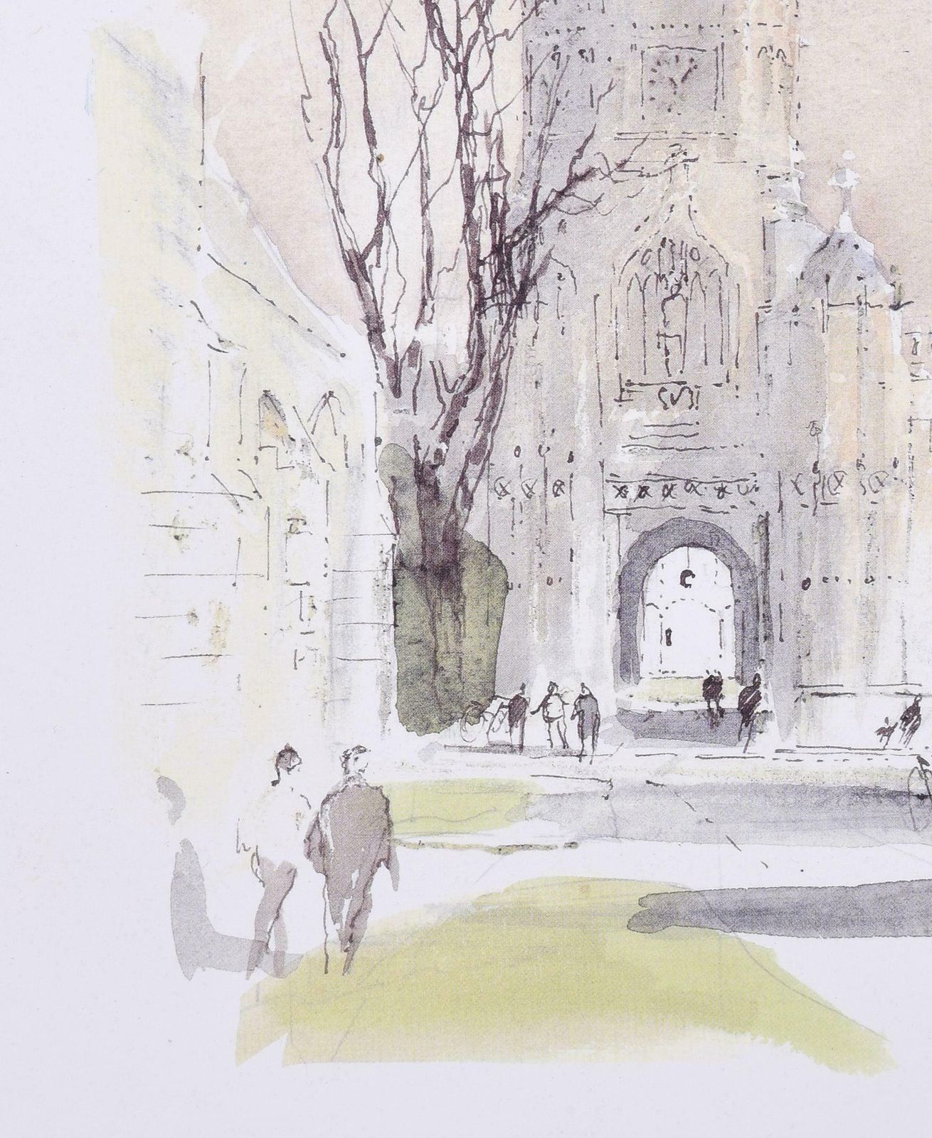 Christ Church, Oxford Lithograph By Hugh Casson 1989 photo for sale