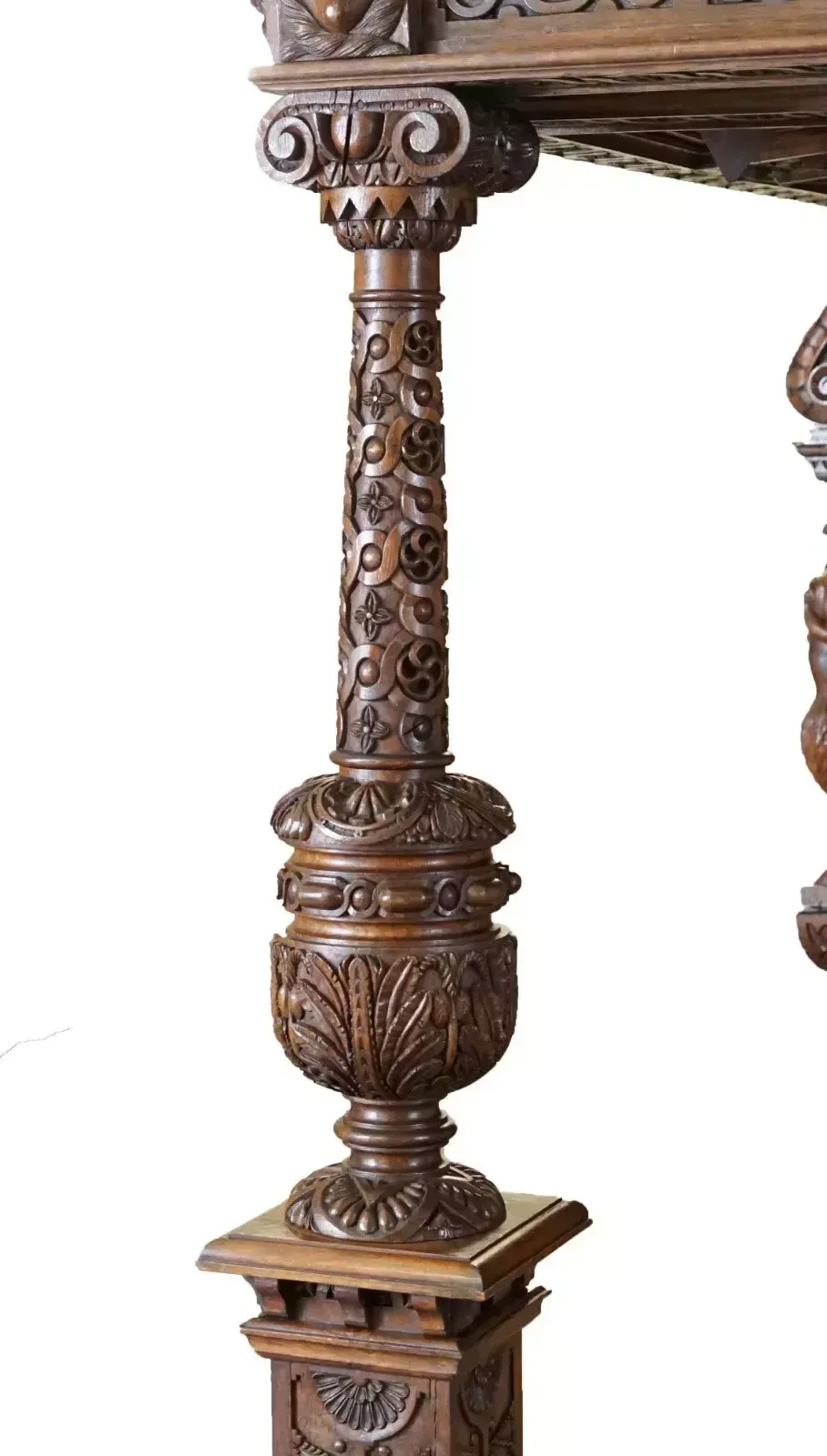 photo for sale Large & Important Antique Circa 1600 Charles I Documented English Oak Tester Bed
