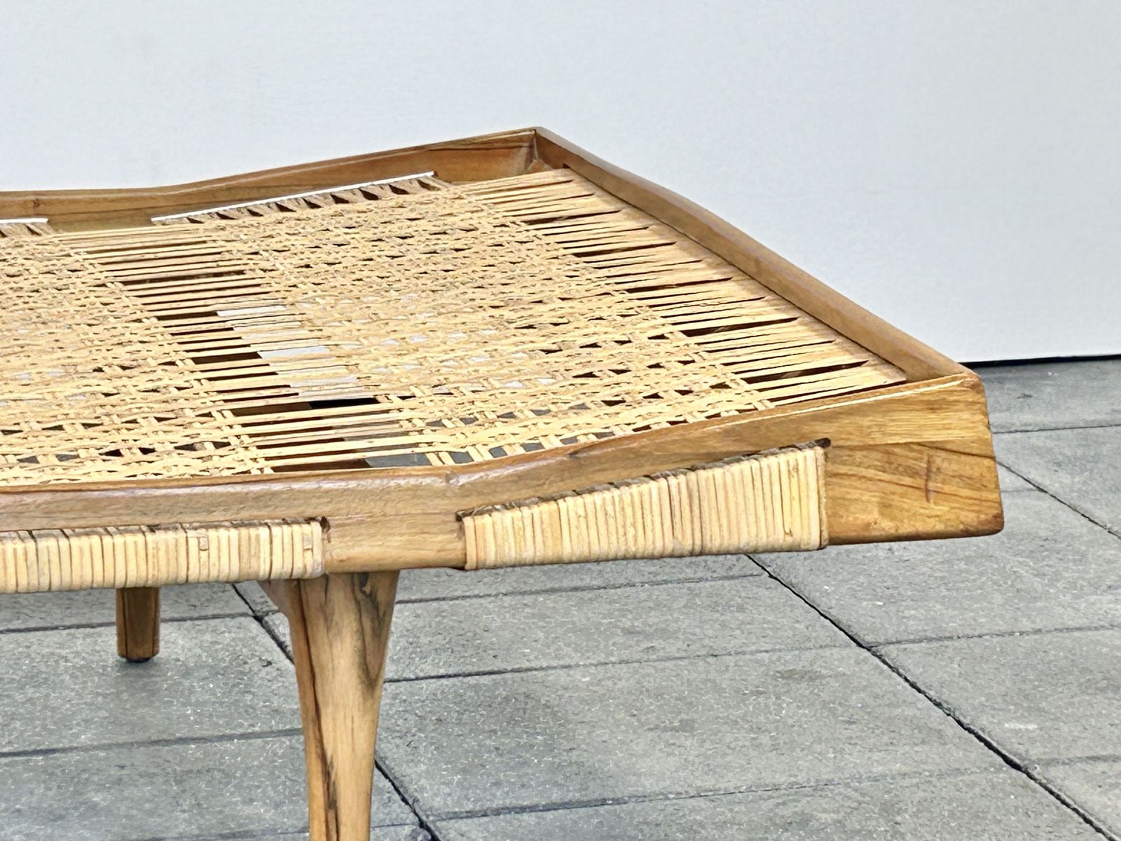 Walnut And Cane Daybed Attributed To Ib Kofod Lasen Denmark 1950ies photo furniture