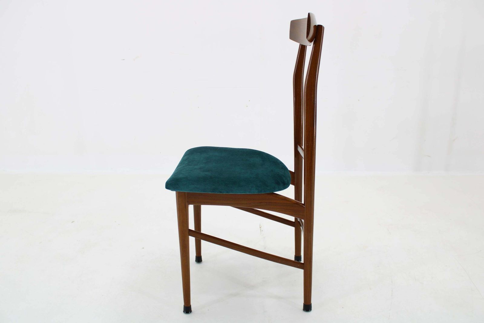 1960s Set Of Four Mahogany Dining Chairs, Italy photo vinterior