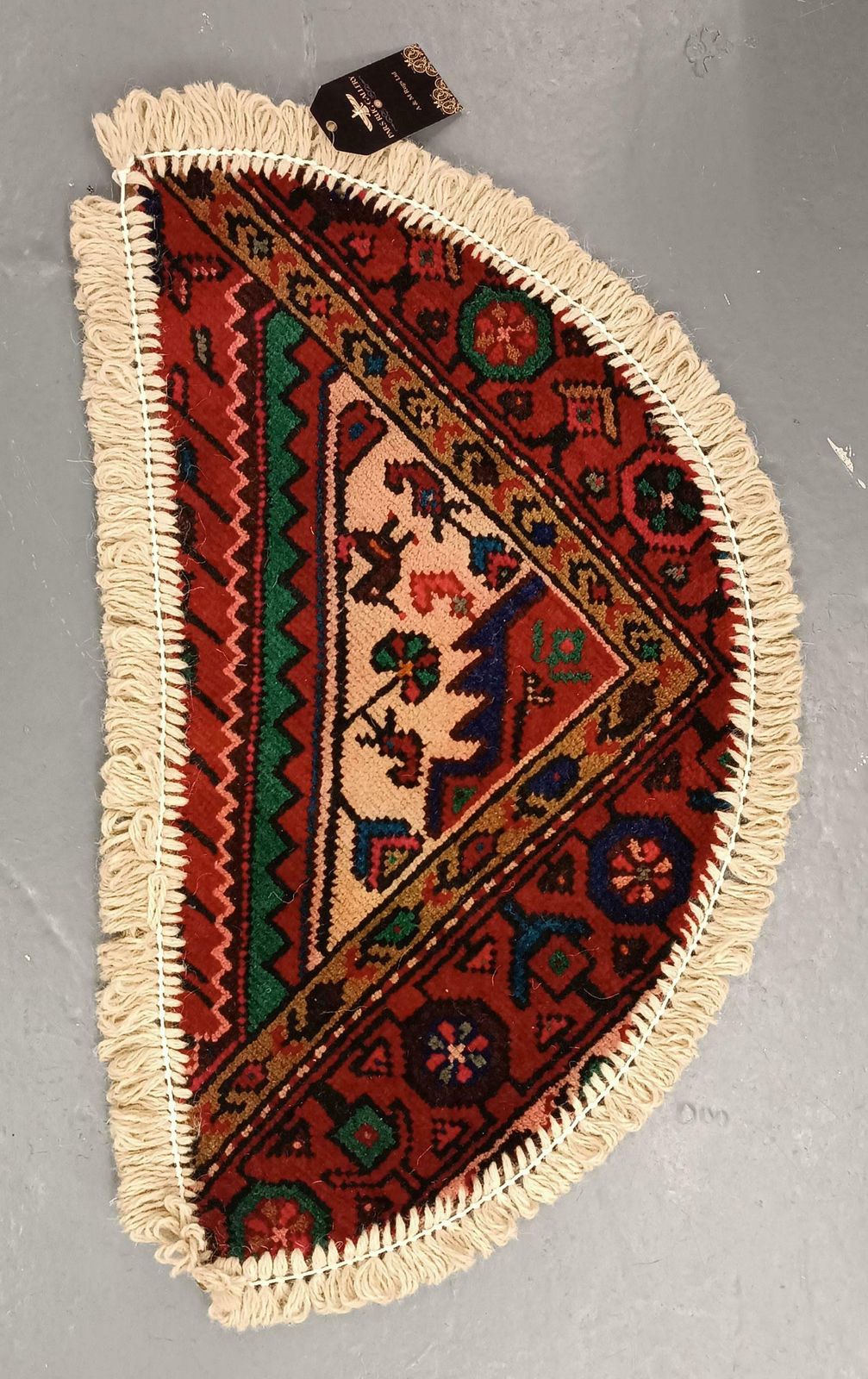 Handmade Rug Doormat, Oriental Rug Dust Barrier Interior Carpet Mat Entrance Way photo for sale