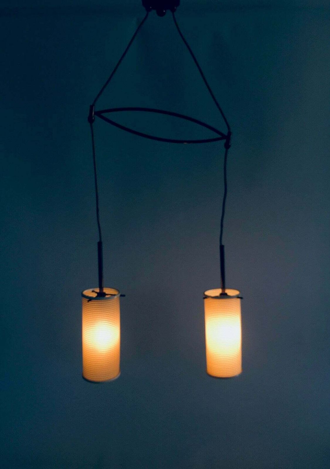 Rotaflex Dubbele Hanglamp, Ca. Jaren 1950 photo for sale