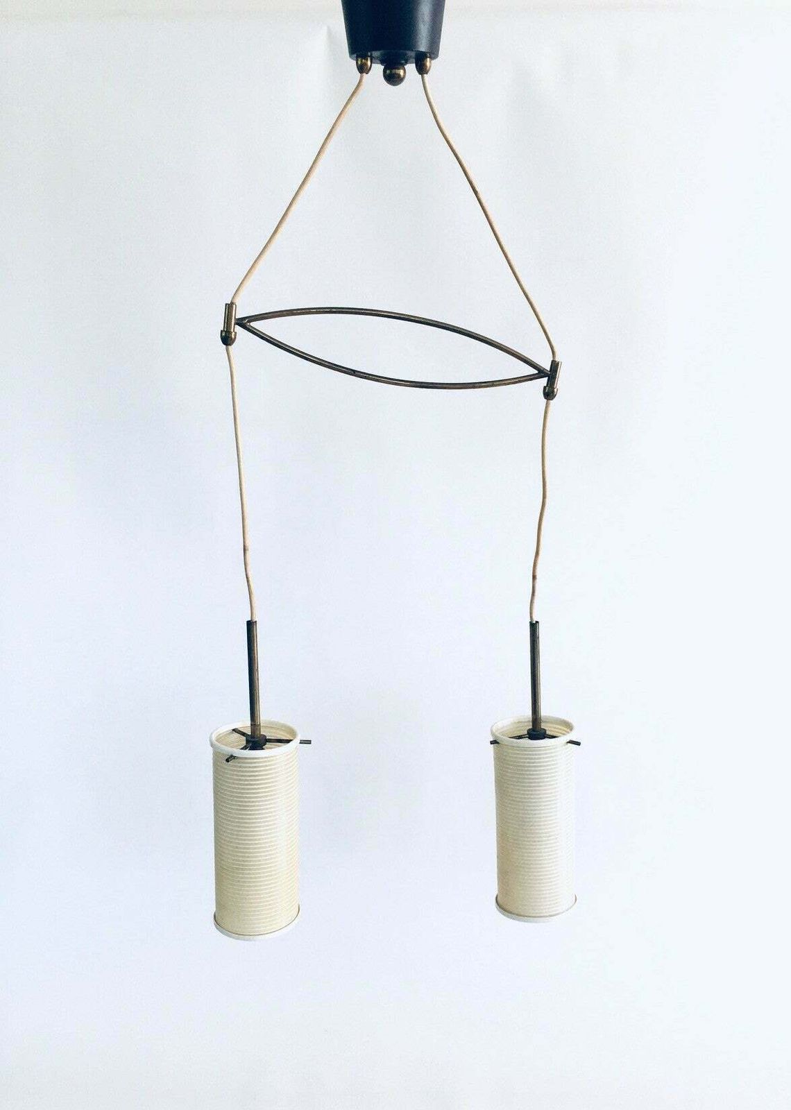 1950's Rotaflex Double Pendant Lamp photo vinterior