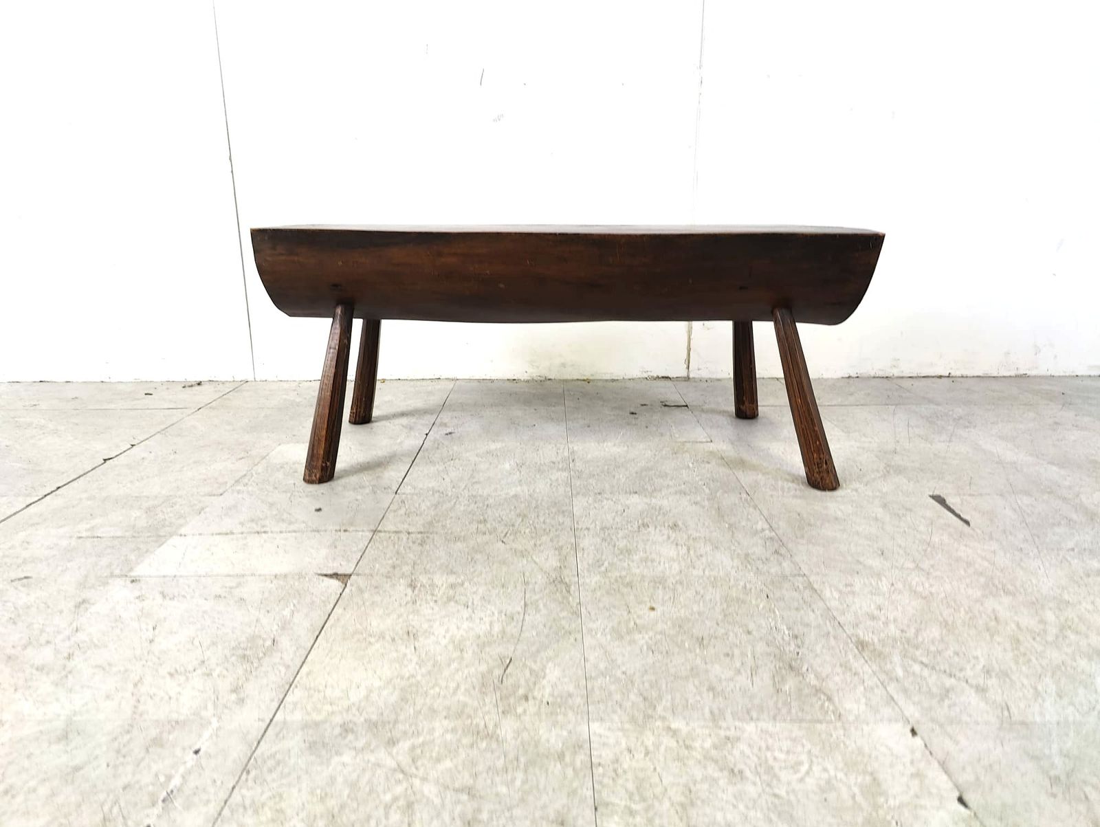 Solid Wooden Brutalist Coffee Table, 1960s photo furniture