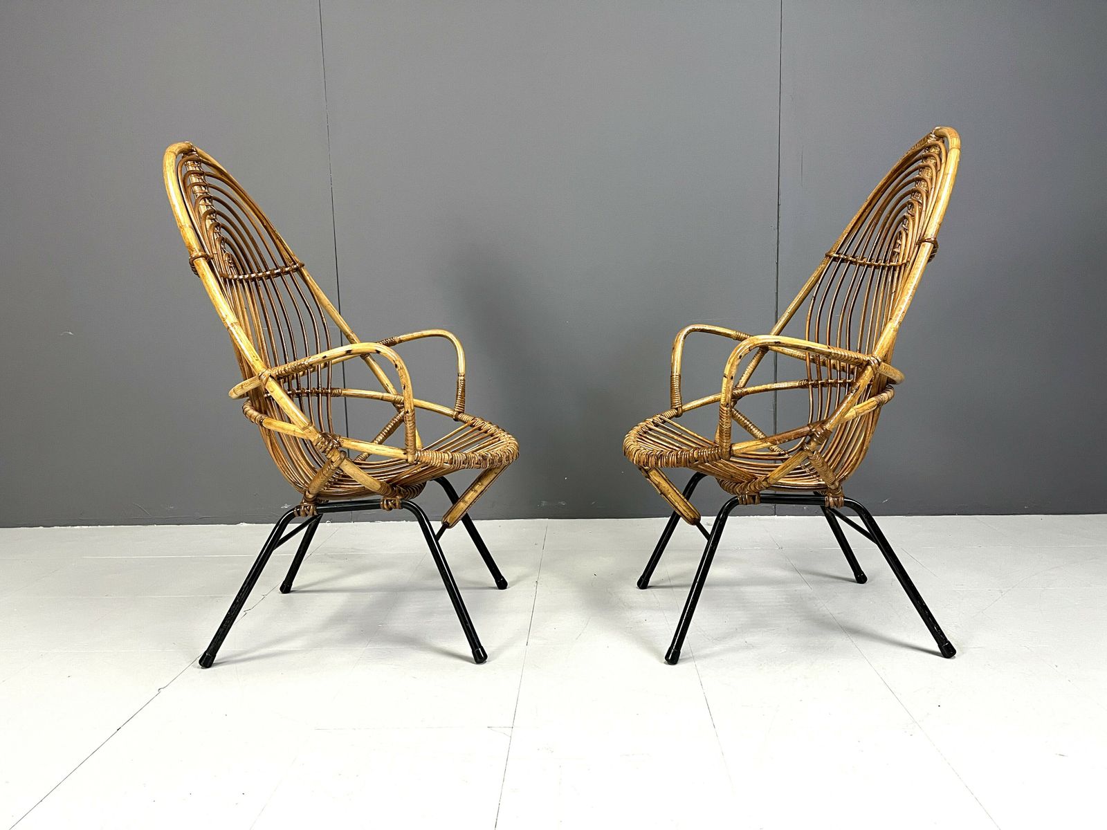 Pair Of Mid Century Chairs By Rohé Noordwolde, 1960's, Netherlands photo vinterior