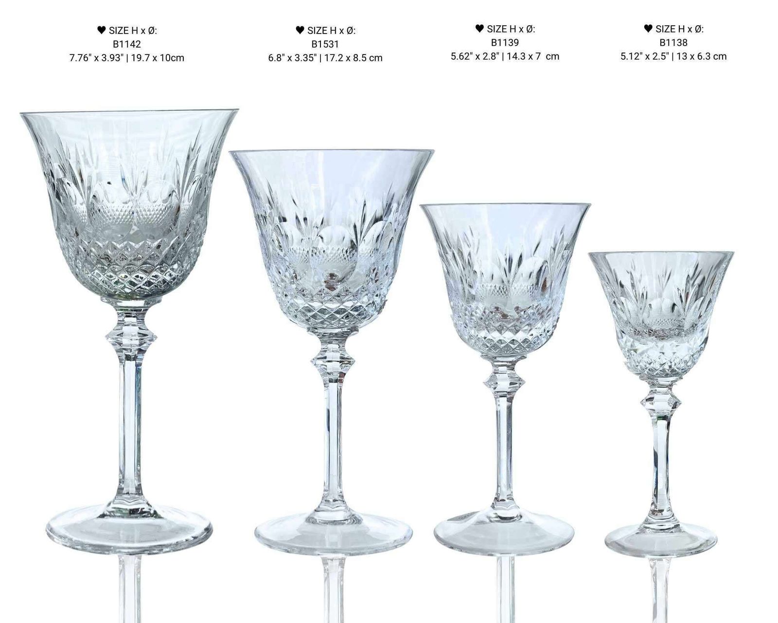 Kristallen Sherryglazen | 6 Stuks | Colleen, Tommy, Patroon | Diamantslepen photo buy