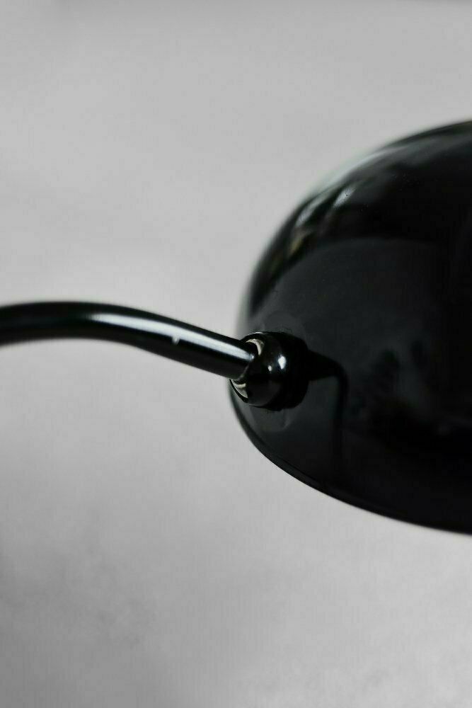 Vintage German Bauhaus Minimalist Black Metal Desk Lamp From Cosack, 1940s photo furniture