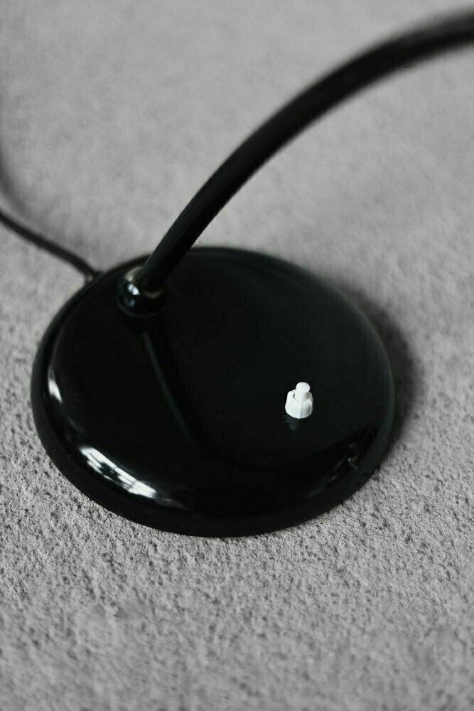 Vintage German Bauhaus Minimalist Black Metal Desk Lamp From Cosack, 1940s photo 310.0
