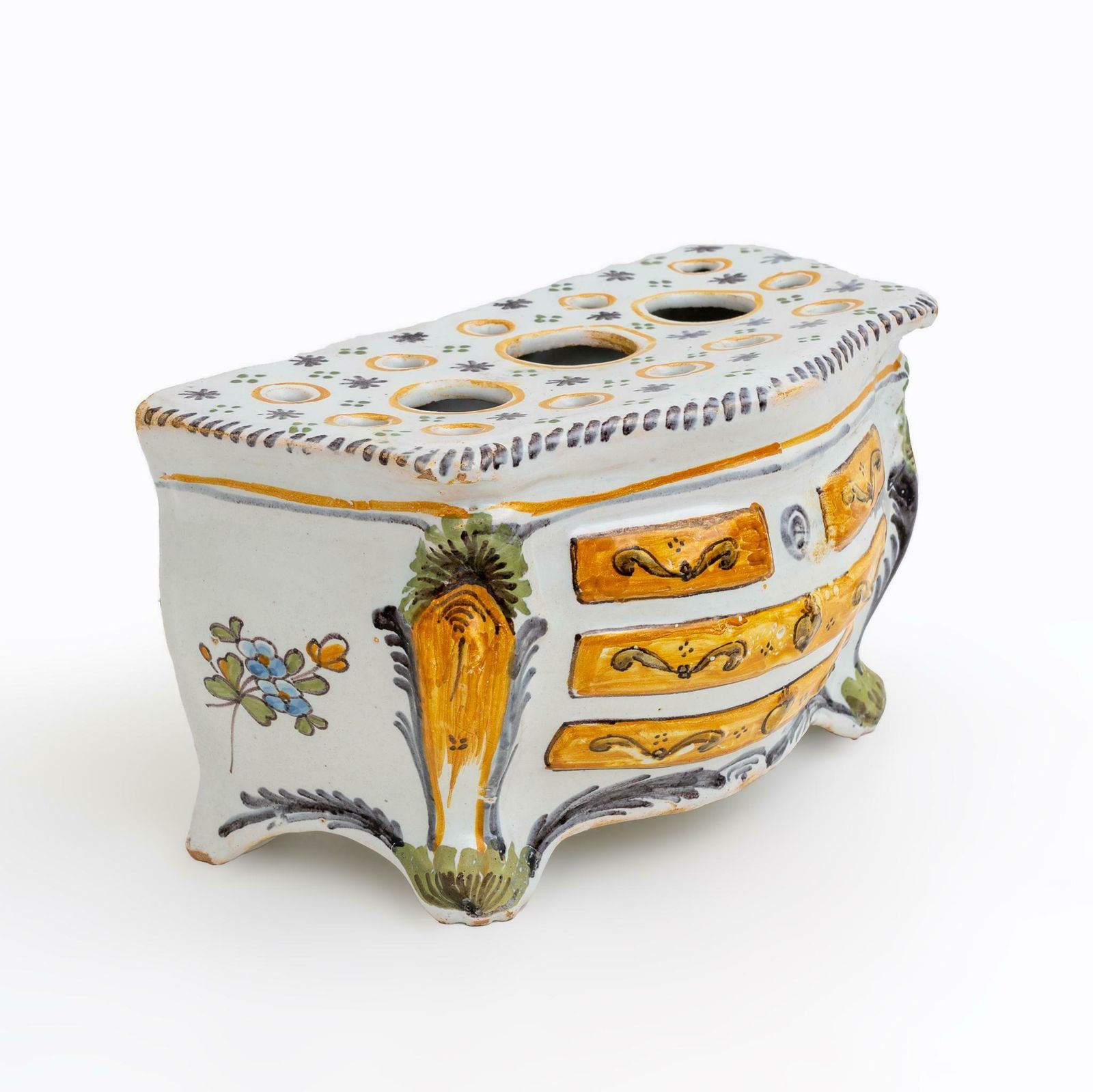 photo for sale Second Half 18th Century France Shaped Planters "Commode" Nevers Manufacture