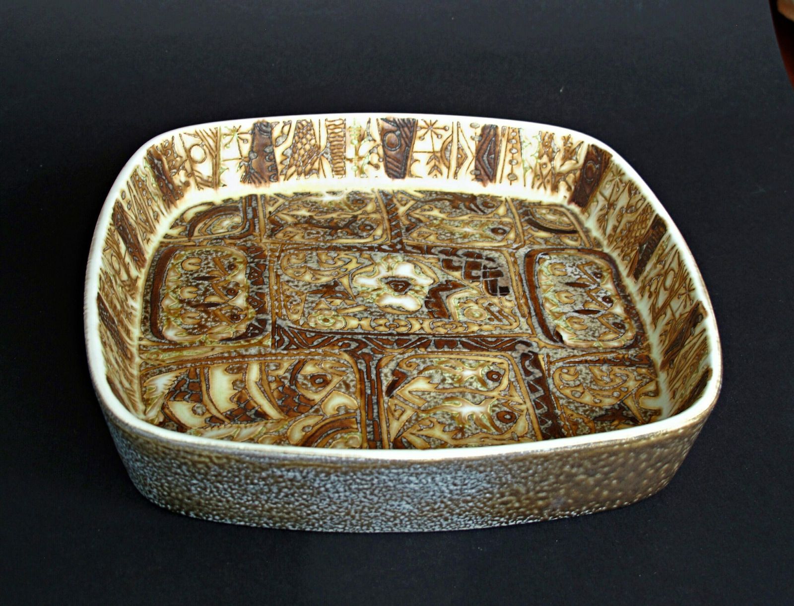 Royal Copenhagen Baca Fajance Dish By Nils Thorssen 719/2884 Denmark photo vintage