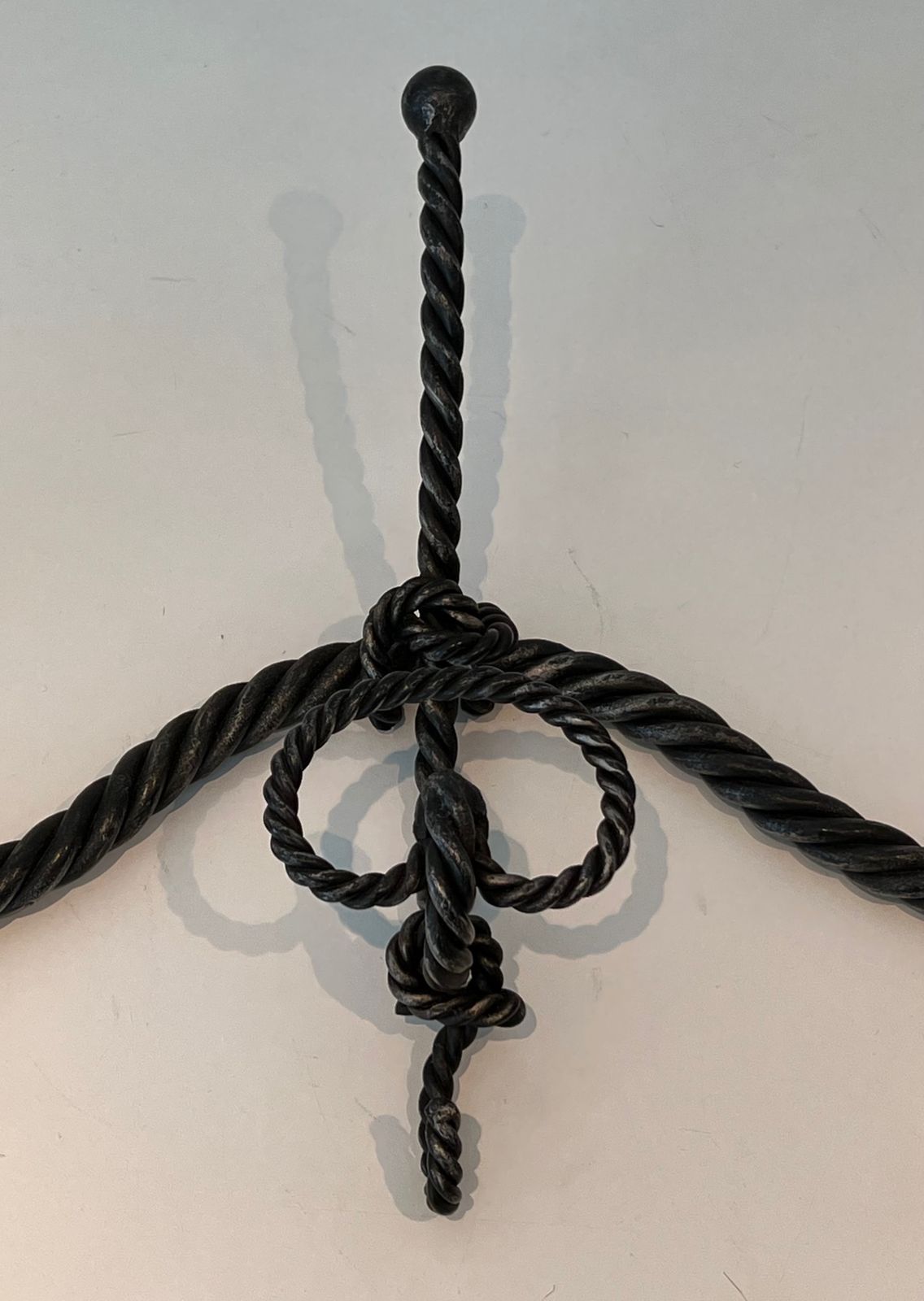 Twisted Wrought Iron Coat Rack. French Work photo 1250.0
