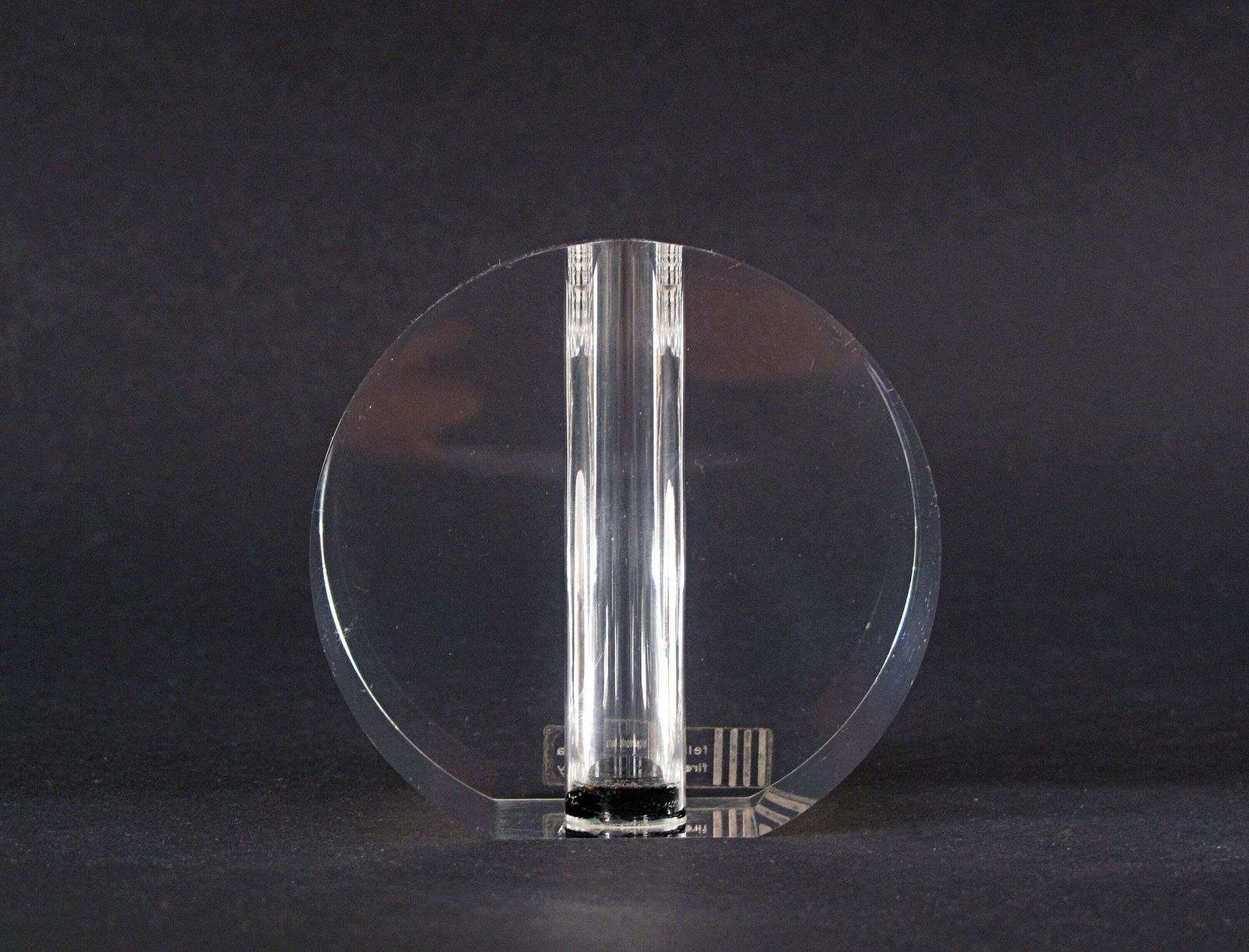 Feliceantonio Botta Lucite Vase   Clear Lucite Soliflore Vase By Felice Antonio Botta Of Italy photo Home Decor