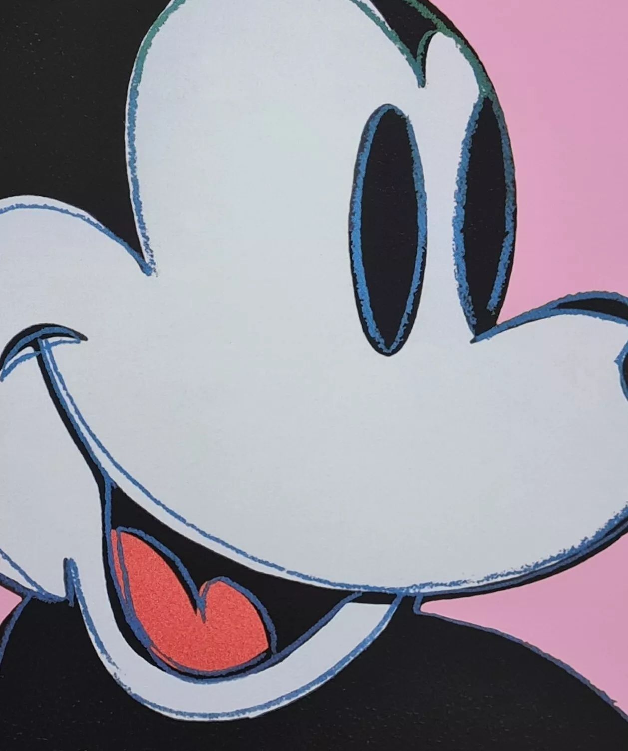 photo for sale 1990s Andy Warhol Mickey Mouse Pink Lithograph