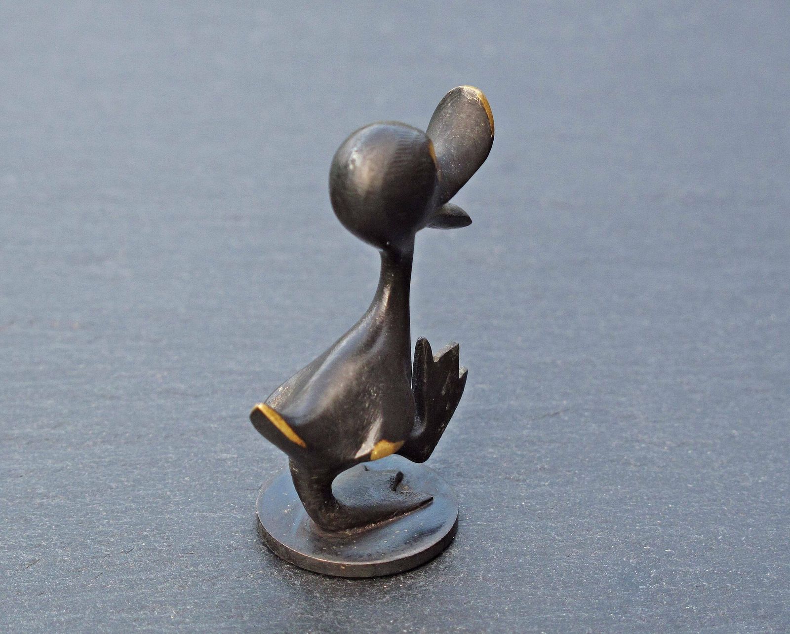 Richard Rohac Small Duck   Blackened Brass Small Duck By Richard Rohac Of Austria photo vinterior