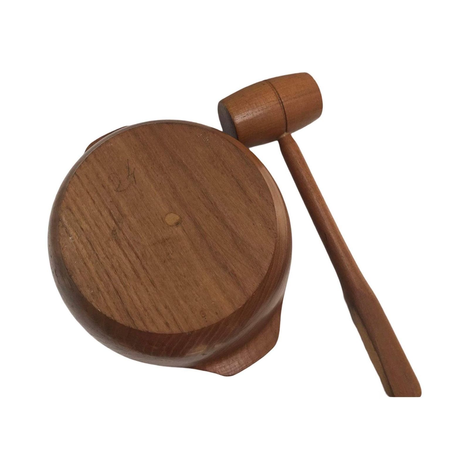 photo furniture Nutcracker Wooden With Hammer Nutcracker Wood Mid Century Wood Decor Christmas Gift French Gift For Him Mcm Decor Nut Dish