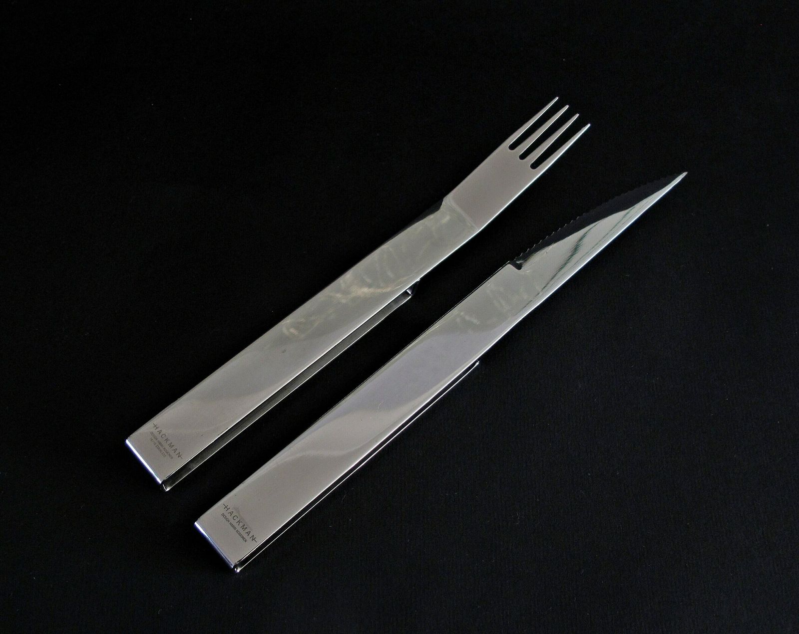 Hackman Steak Cutlery Designed By Harri Koskinen   Stainless Steel Steak Cutlery By Hackman For Iitala, Finland photo furniture