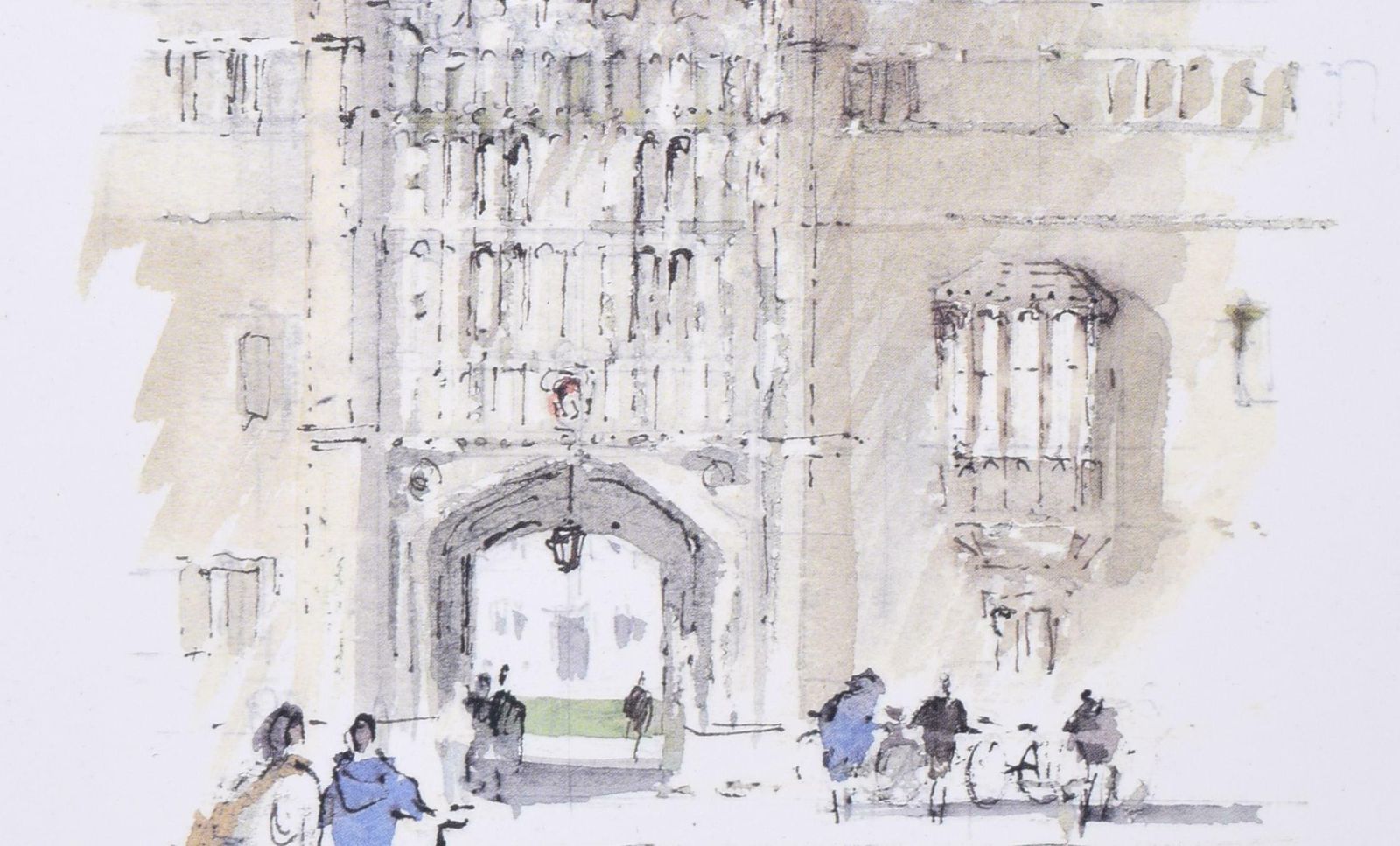 Brasenose College, Oxford Lithograph By Hugh Casson photo furniture