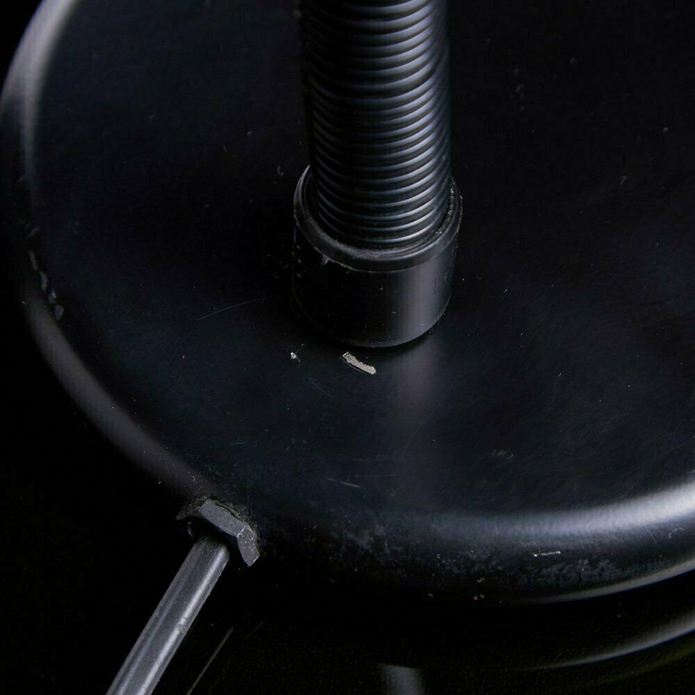 photo vinterior Matte Black Table Lamp With Spherical Hood 1980s