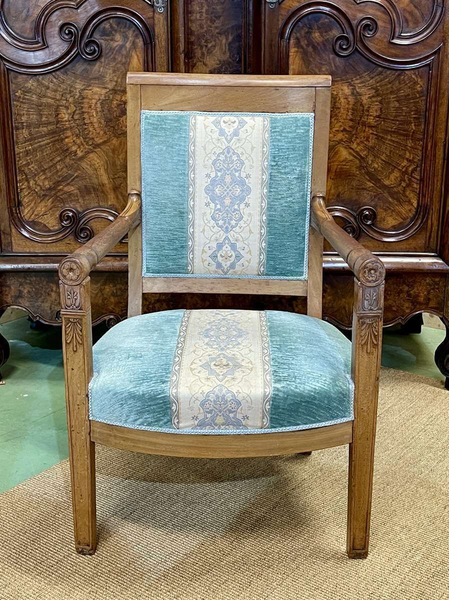 Restoration Period Armchair In 19th Century photo Furniture