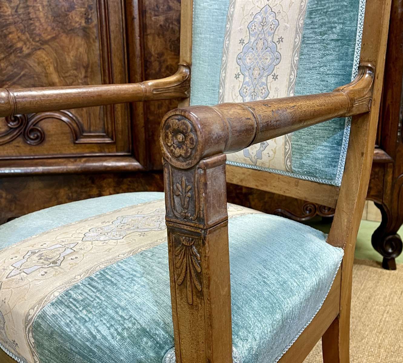 photo furniture Restoration Period Armchair In 19th Century