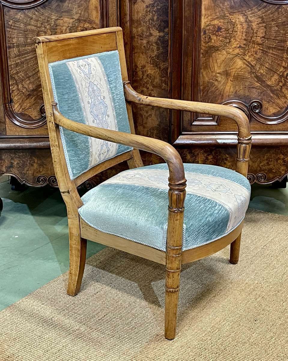Restoration Period Armchair In 19th Century photo for sale