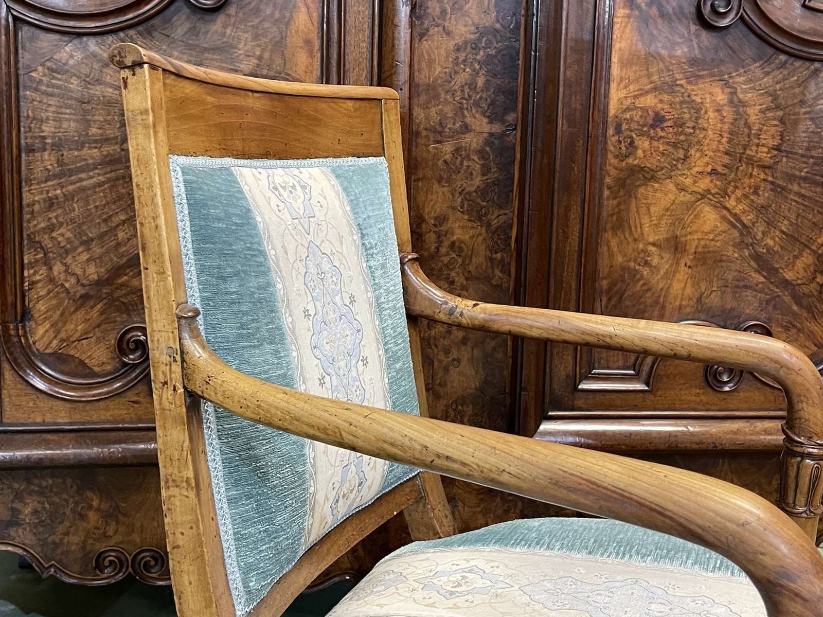 photo for sale Restoration Period Armchair In 19th Century