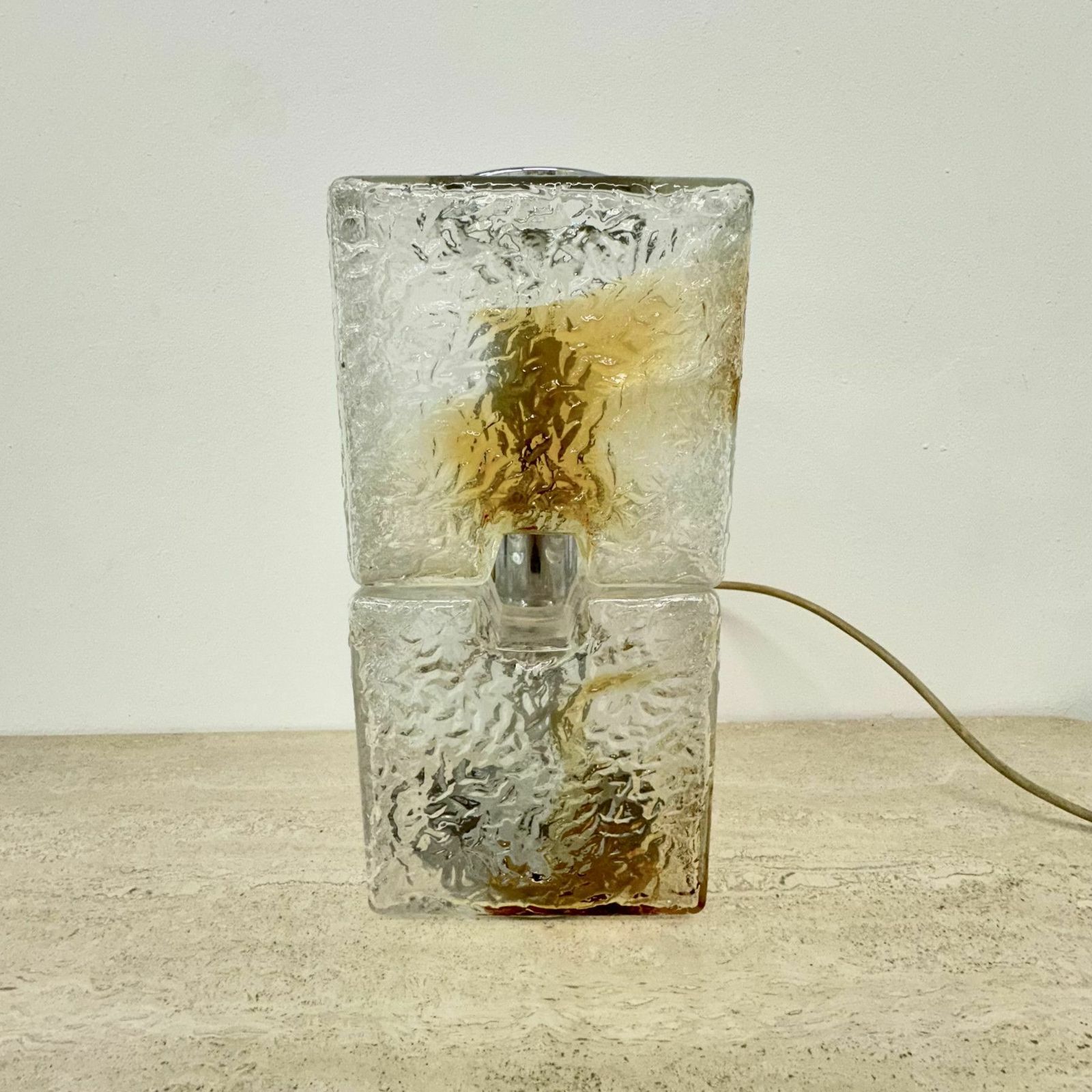 Murano Glass Table Lamp By Toni Zuccheri For Mazzega, 1970s