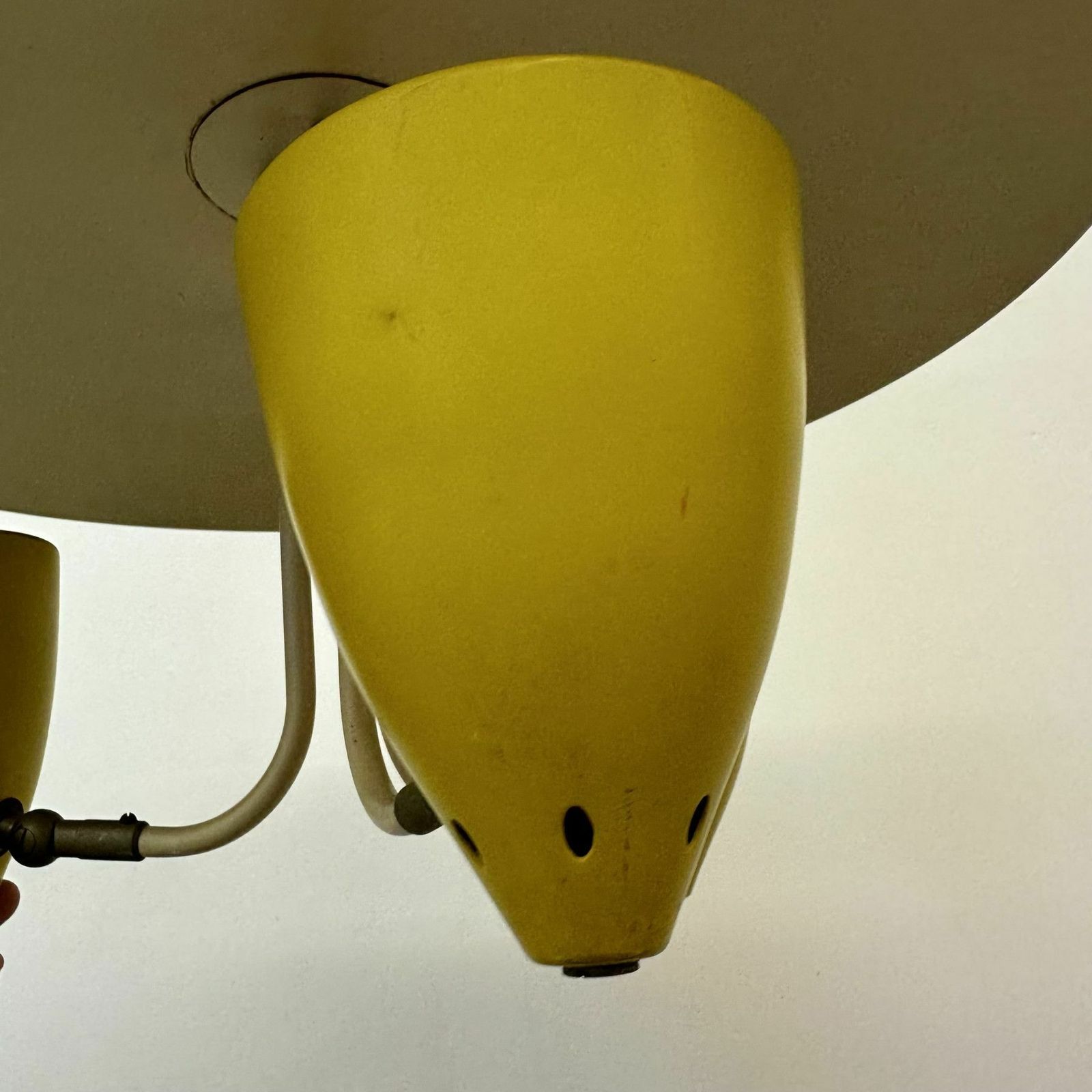 photo vinterior Hala Zeist Hanglamp J.H. Busquet Pendant, Ca. Jaren 1950