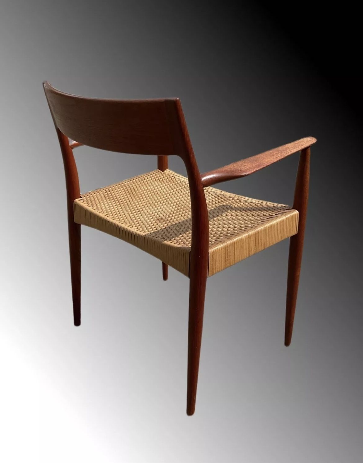 Danish Modern Chair By Enjar Larsen & Bender Madsen For Willy Beck, Mid Century Style photo 1085.0