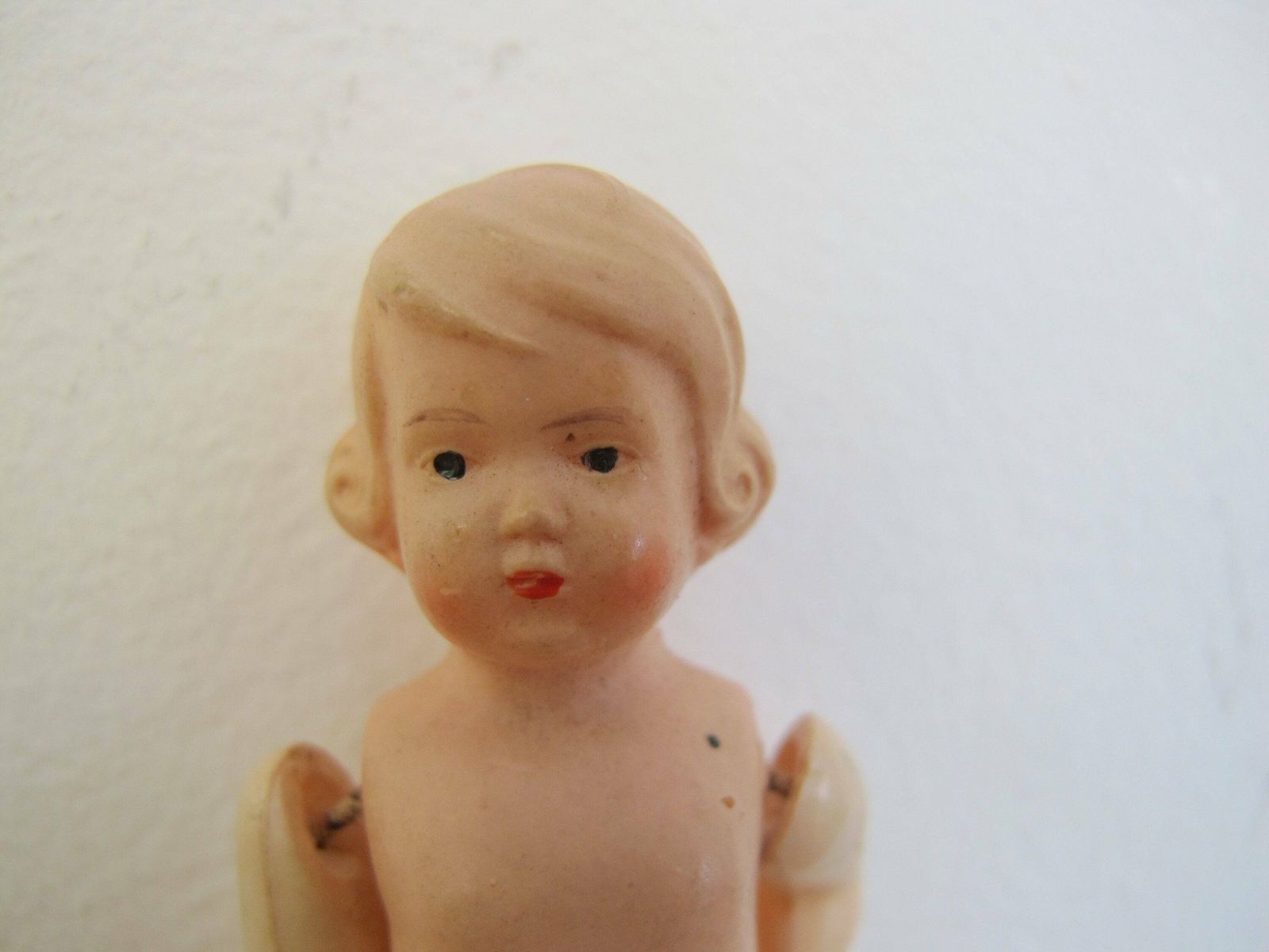 Celluloid Schildkröt Doll 3.5 Inches Tall, Turtle Brand. German Jointed Celluloid Doll photo Home Decor