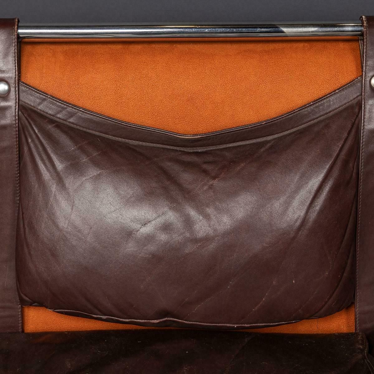 photo buy A 20th Century Italian Brown Leather Sofa By Gae Aulenti For Poltronova C.1962