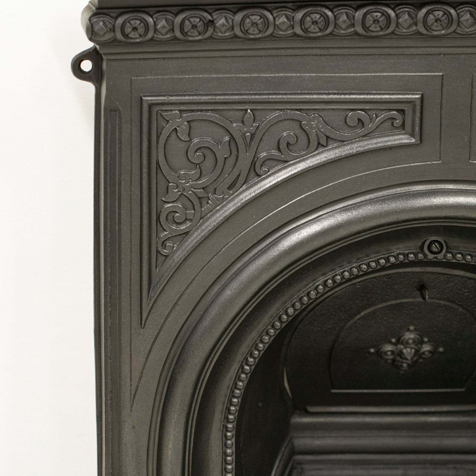 Reclaimed Victorian Cast Iron Arched Combination Fireplace photo Home Fixtures