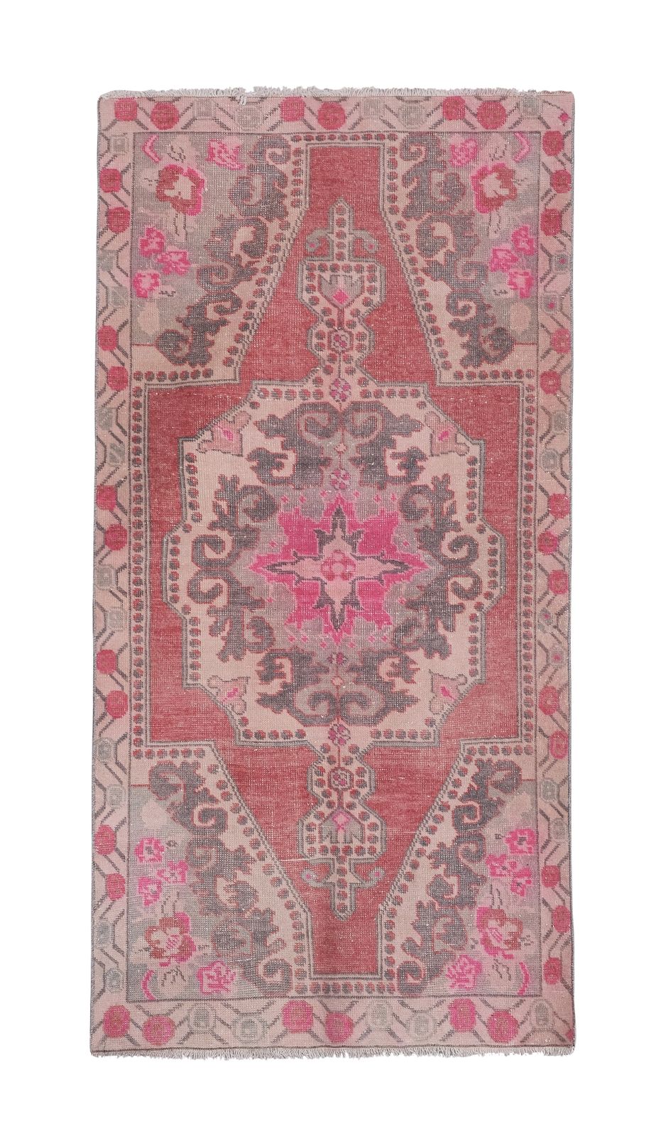 1960s Vintage Turkish Hand Knotted Area Rug