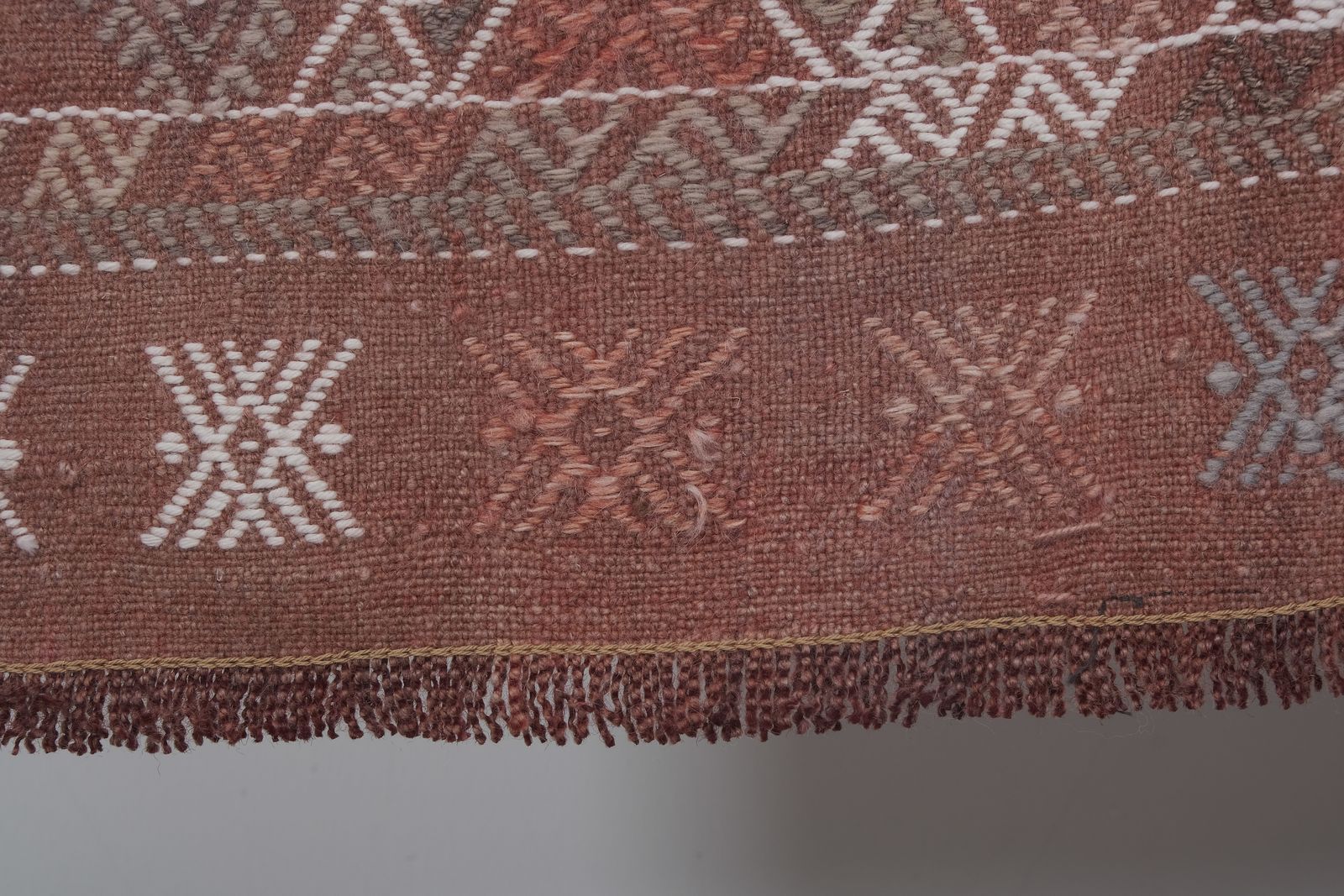 photo for sale 1970s Vintage Turkish Handwoven Kilim Rug 4'6'' X 7'9''