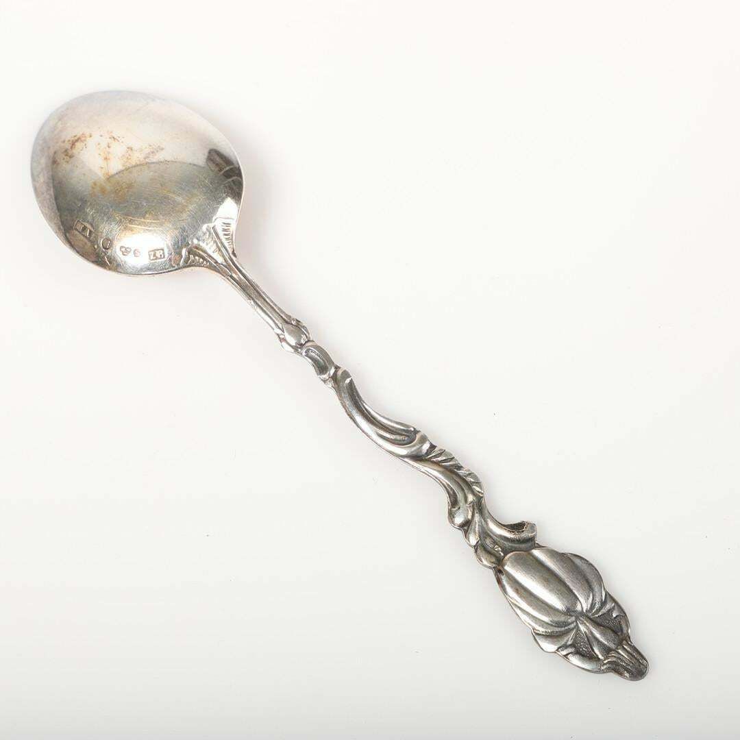 Exclusive Tea Coffee Spoons, 12 Pcs. Sterling Silver & Box, Model Olga photo for sale