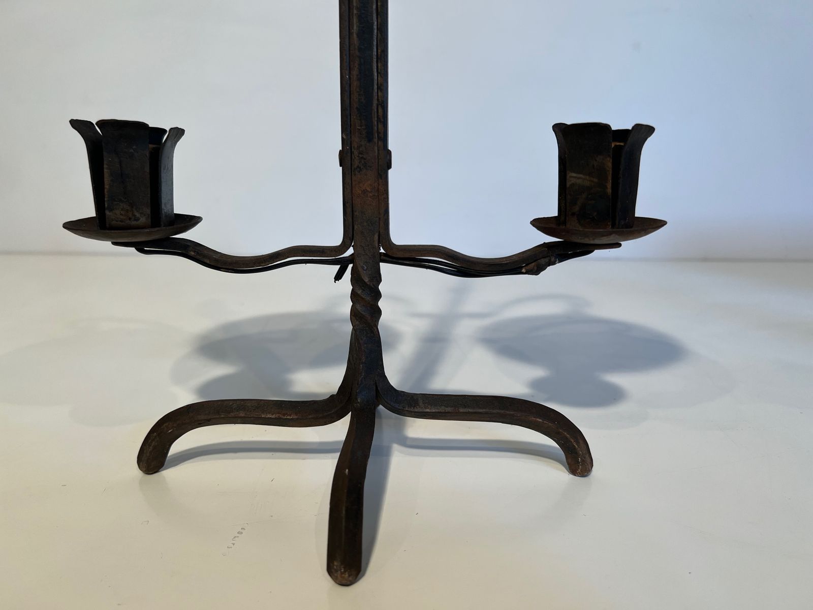 photo furniture Wrought Iron Candelabra With 2 Lights