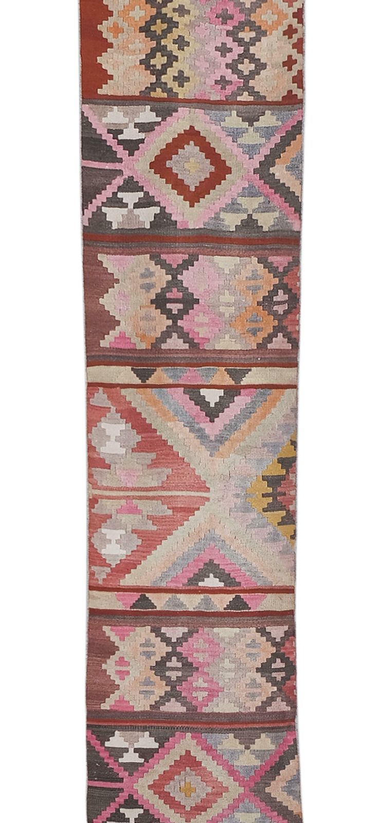 Vintage Turkish Anatolian Kilim Runner Rug   Stair Kilim photo for sale