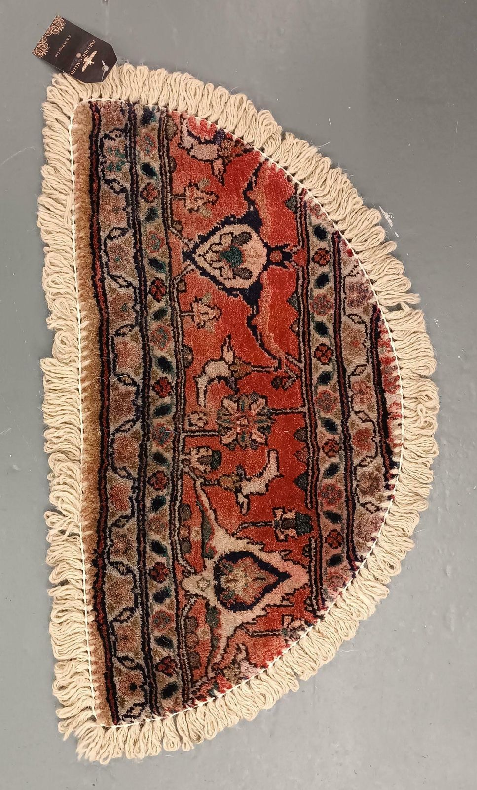 Handmade Rug Doormat Oriental Rug Semi Circular Interior Carpet Mat Entrance Way photo furniture