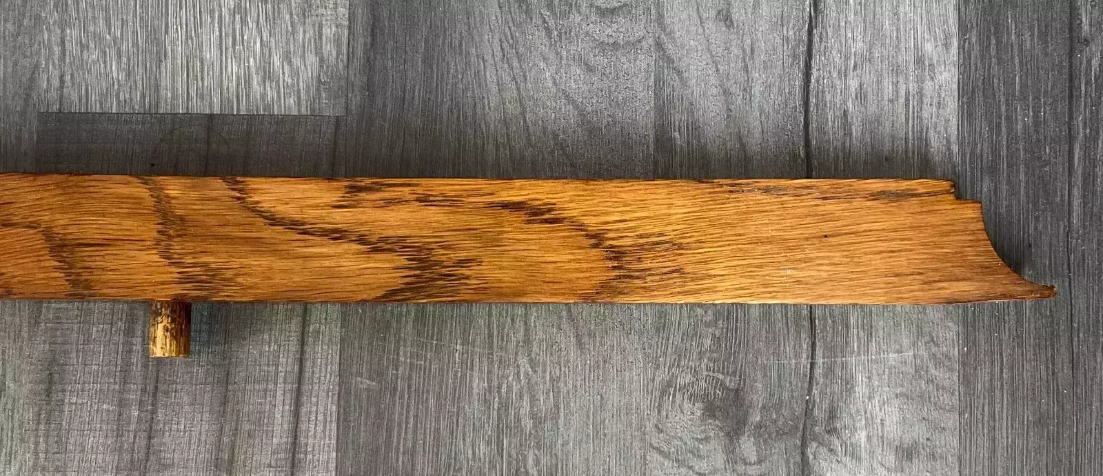Antique French Hand Carved Wood Solid Oak Pediment   Crown photo furniture
