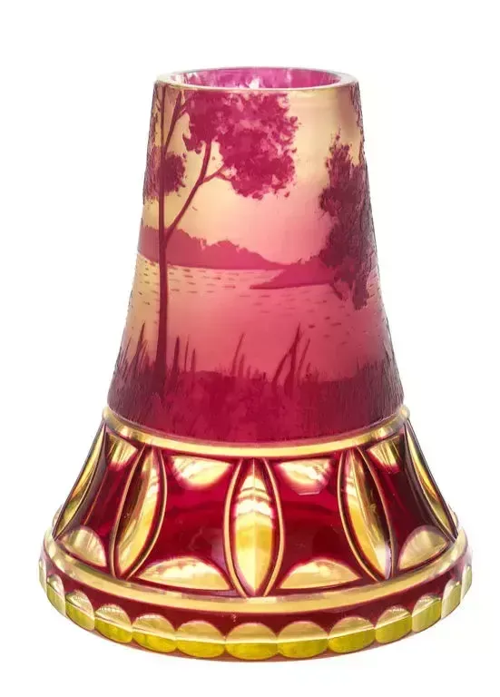 Glass Vase Carl S Lambert, Early 20th Century photo Home Decor