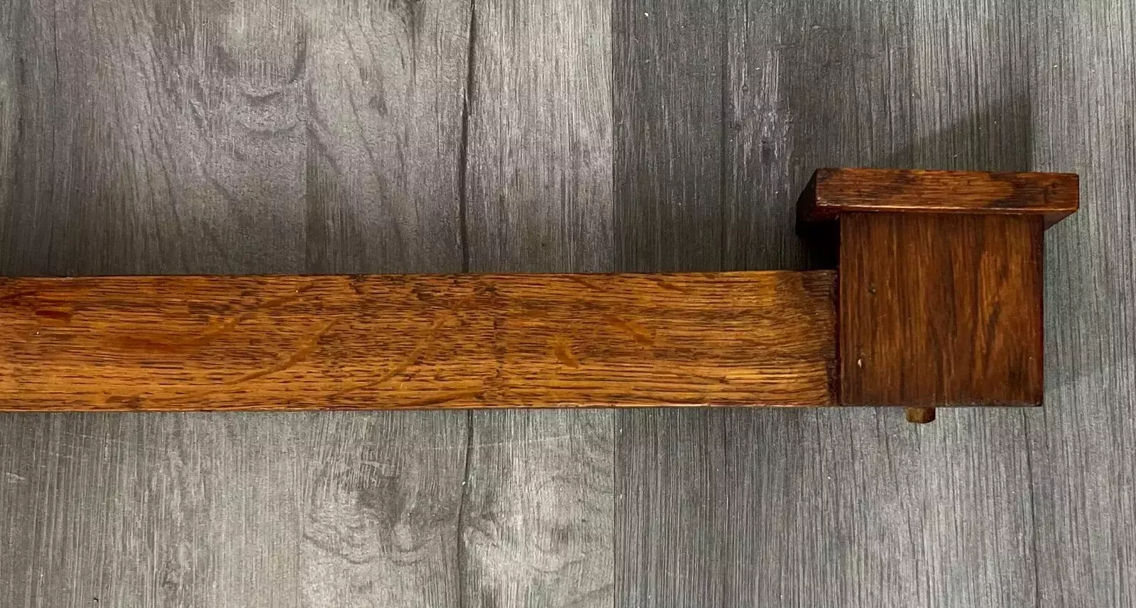 Antique French Hand Carved Wood Solid Oak Pediment   Crown (Lot 7024) photo furniture