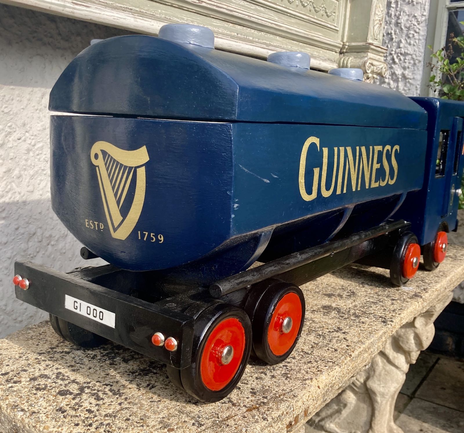 20th Century Folk Art Shop Display Guinness Truck photo vintage