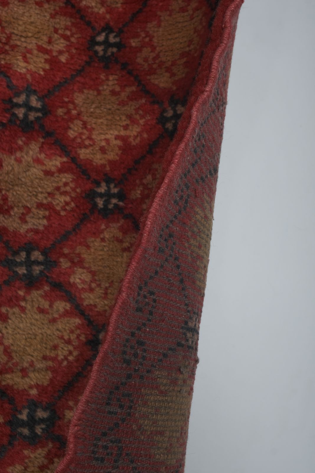 Turkish Karapinar Red Tulu Rug 4'3" X 5'7" photo vintage