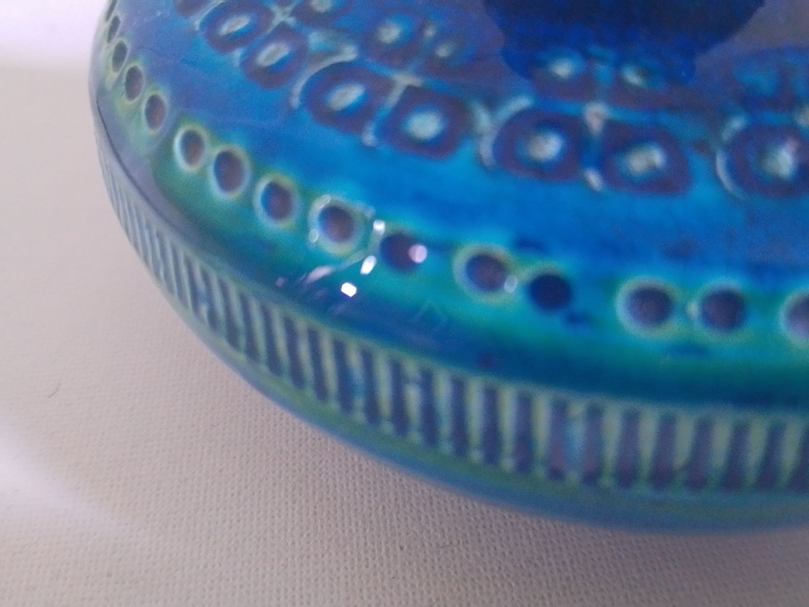 Bitossi Rimini Blue Vase  Designed By Aldo Londi photo furniture