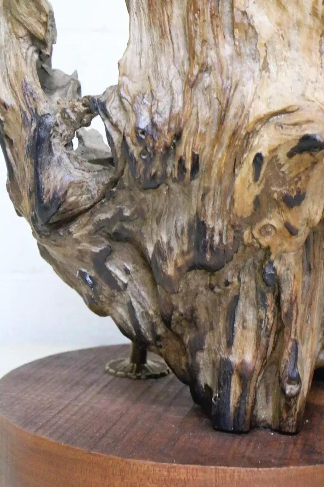 photo buy Table Lamp Antique Salvaged Wooden Sculptural Timber Lamp Salvage Unique