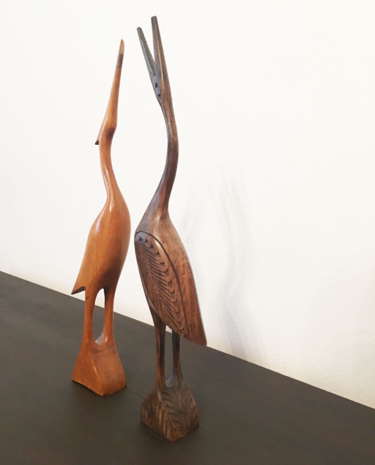 Herons   Two Wooden Statues photo 230.0