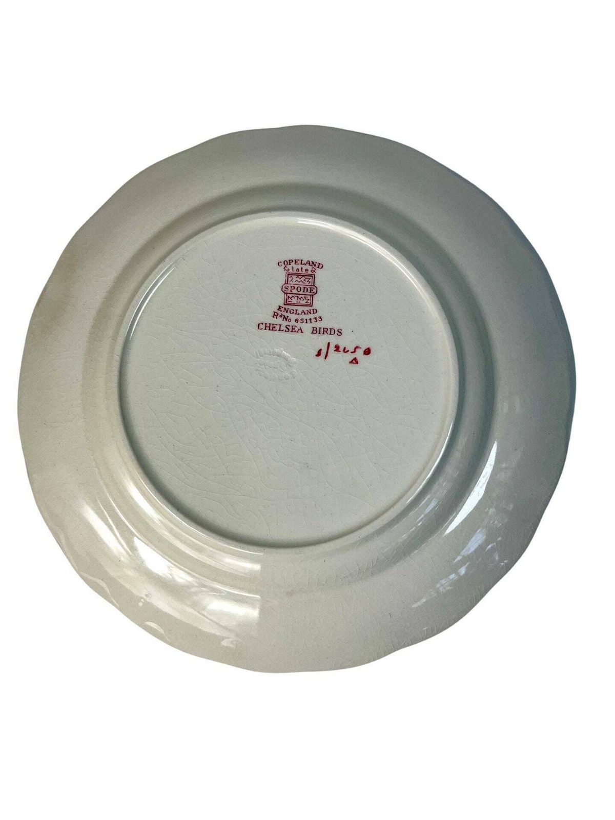 Copeland And Spode Pink Chelsea Bird Tea Plate, 1930s, Antique Pink Wall Plate photo 55.0