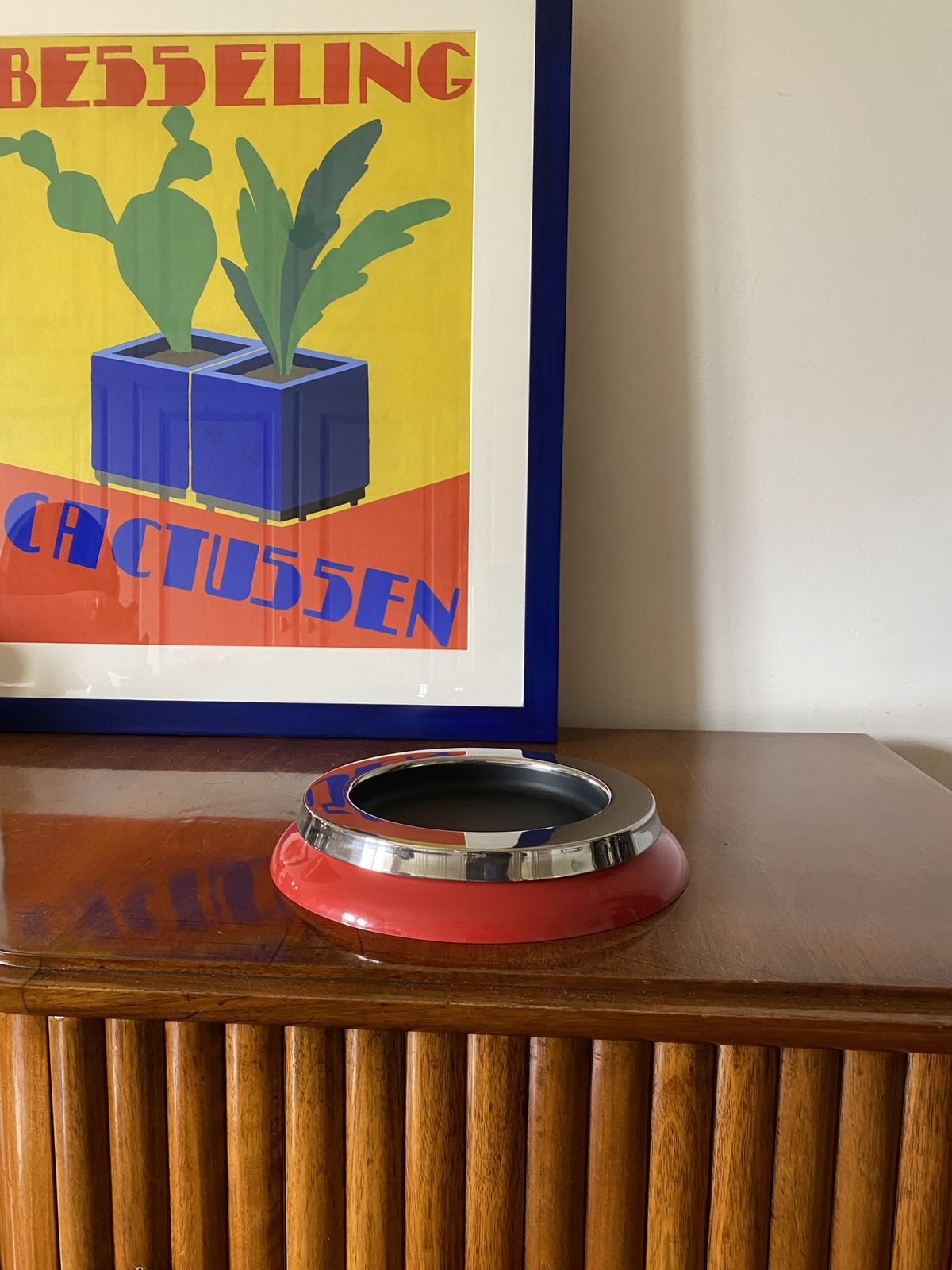 Sergio Asti, Mod.4635 Red Ashtray / Catchall, Kartell Italy 1967 photo for sale