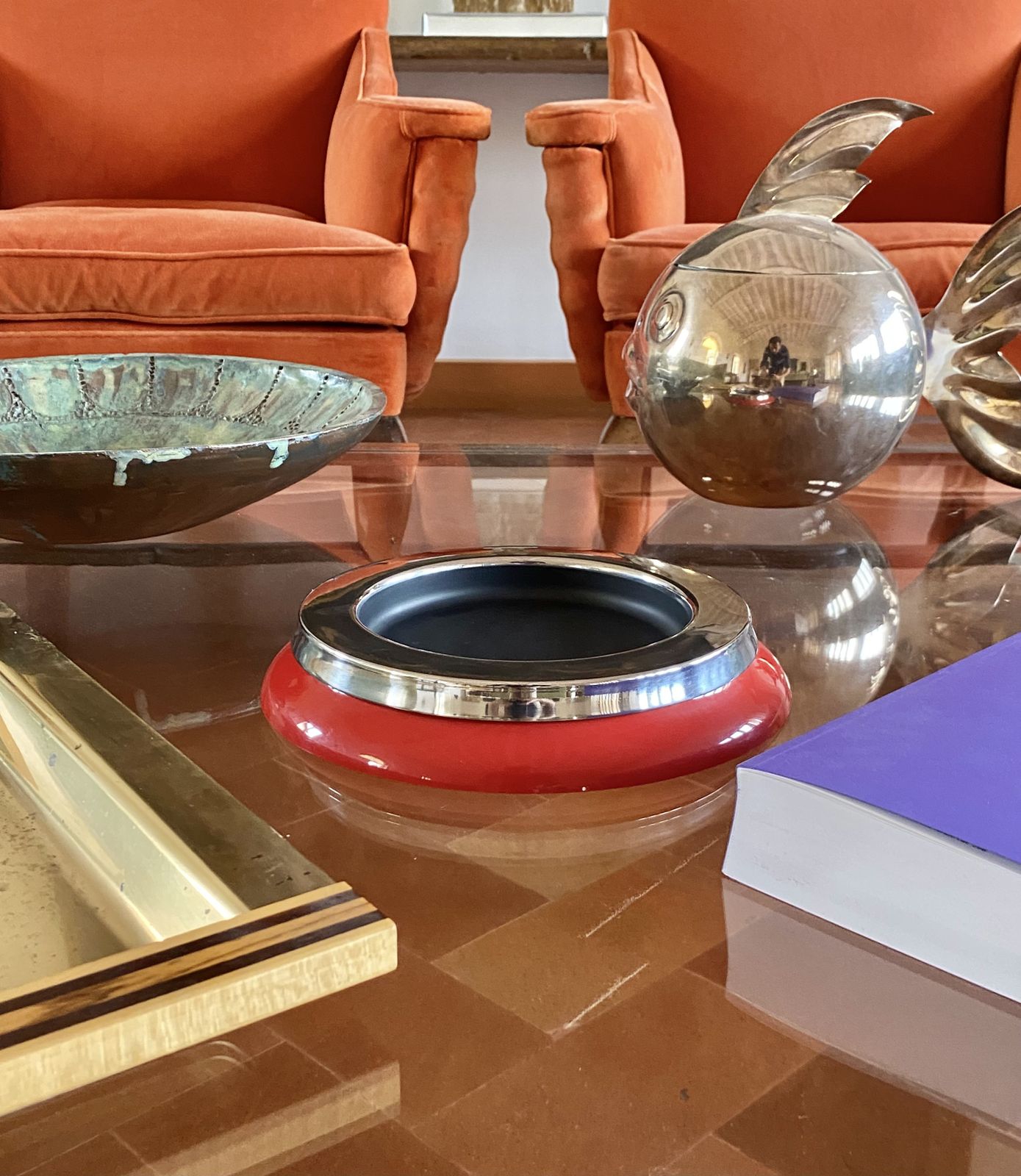 Sergio Asti, Mod.4635 Red Ashtray / Catchall, Kartell Italy 1967 photo buy